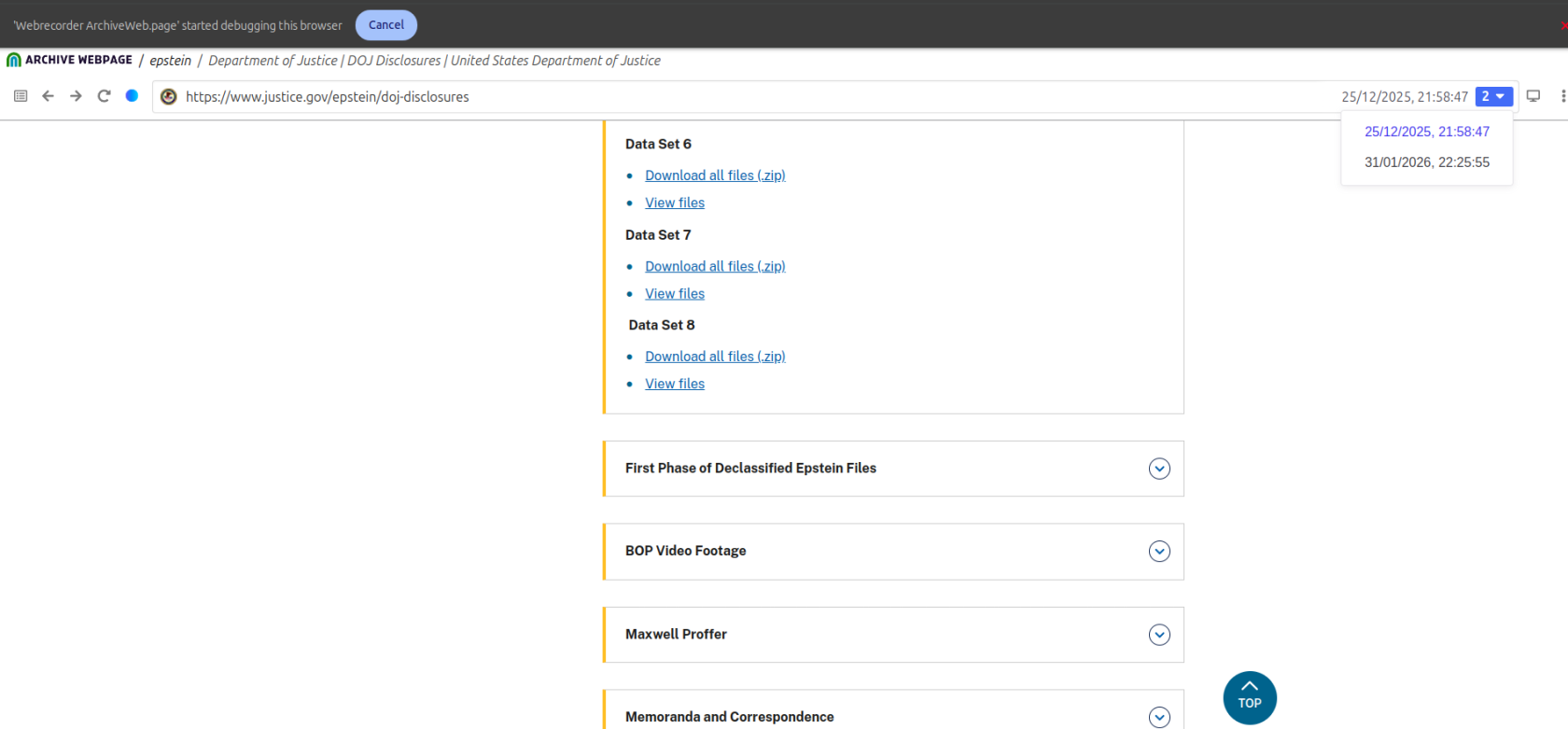 archive webpage1